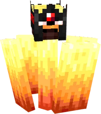 Flaming pillar with a red-eyed face.