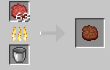 Cooking prehistoric meat with a bucket