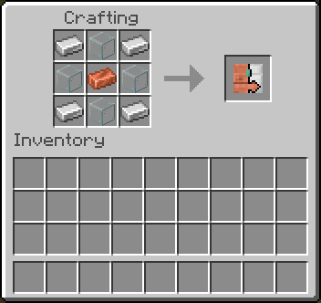 Crafting recipe for a copper chest