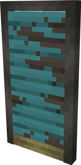 Blue textured door from Poppy Playtime mod.