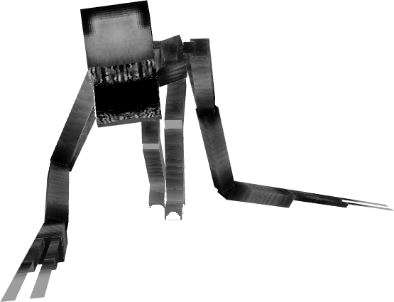 Distorted, crawling creature with long limbs