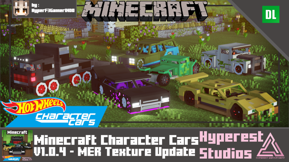 Thumbnail: Hot Wheels Minecraft Character Cars | v1.0.4 MER Texture Update