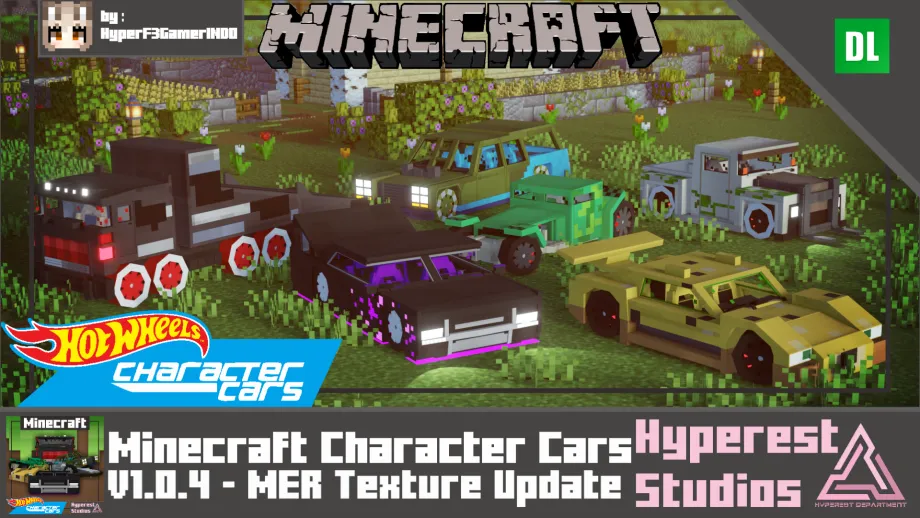 Thumbnail: Hot Wheels Minecraft Character Cars | v1.0.4 MER Texture Update