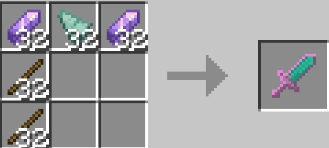 Wide Amethyst Ocean Sword