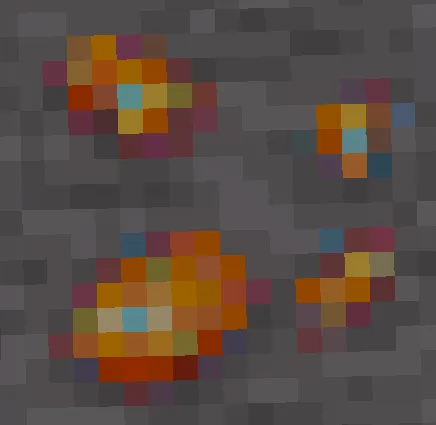 Mysterious ore block with colorful gems