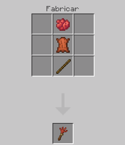 Crafting screen showing trident recipe.