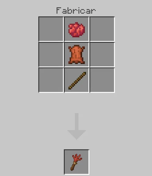 Crafting screen showing trident recipe.