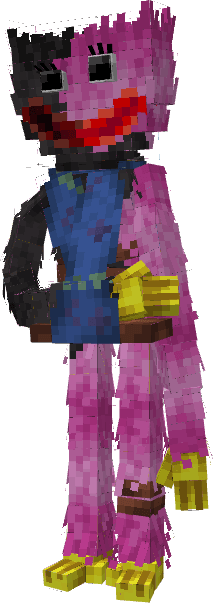 Pink blocky character mod design.