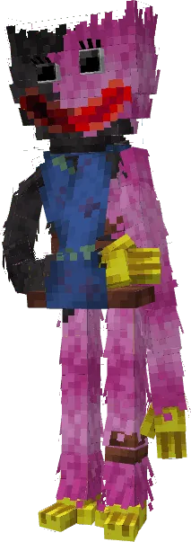 Pink blocky character mod design.