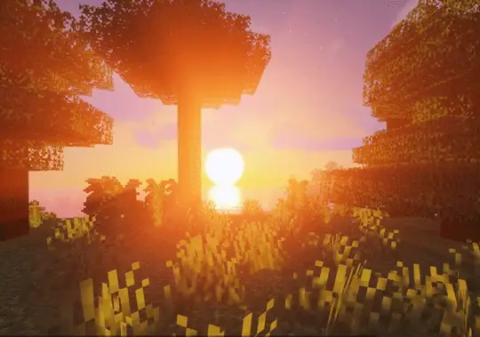 Vivid sunset with enhanced lighting effects