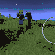 Player wields a glowing sword at monsters