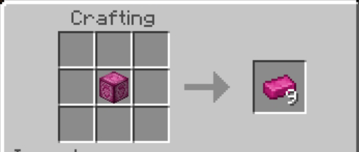 Crafting Straberrium ingots from block.