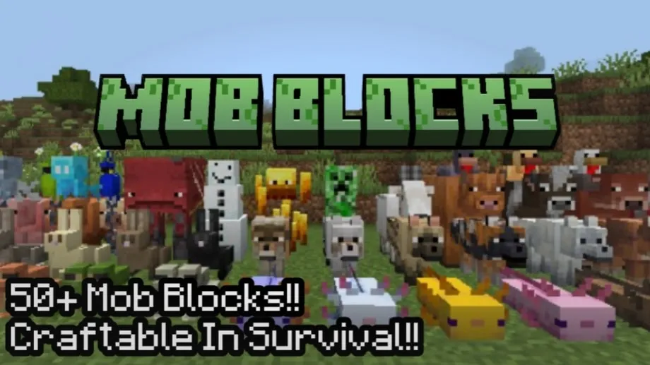 Thumbnail: Mob Blocks Addon