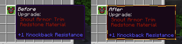 Tooltip with gold-trimmed border