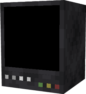Blocky black monitor from Poppy Playtime mod.