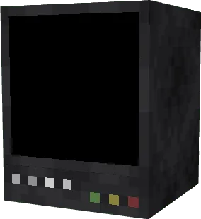 Blocky black monitor from Poppy Playtime mod.