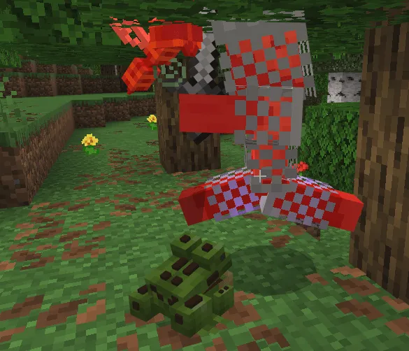 Toads and hornets in a blocky forest.