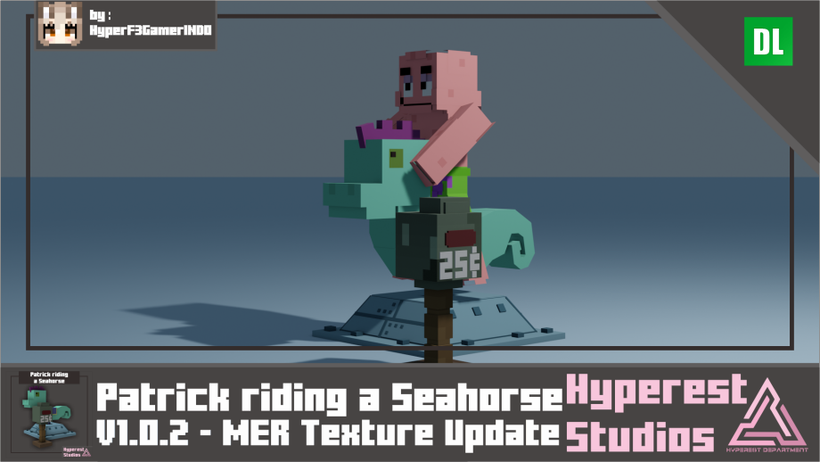 Thumbnail: Patrick Riding a Seahorse | v1.0.2 MER Texture Update