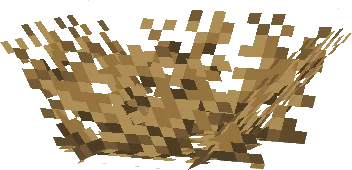 Pixelated nest for virtual parrots
