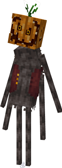 Pumpkin-headed spider boss monster