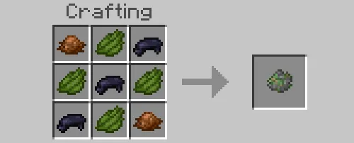 Crafting recipe for a flying bike item