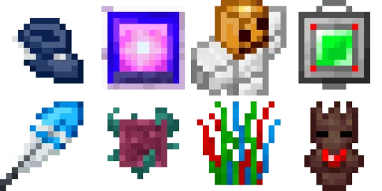 Pixel art items from Alylicas Dungeons.