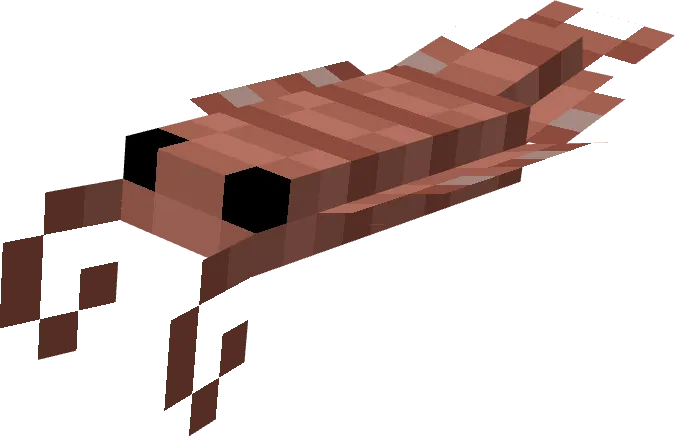 Blocky prehistoric shrimp-like creature