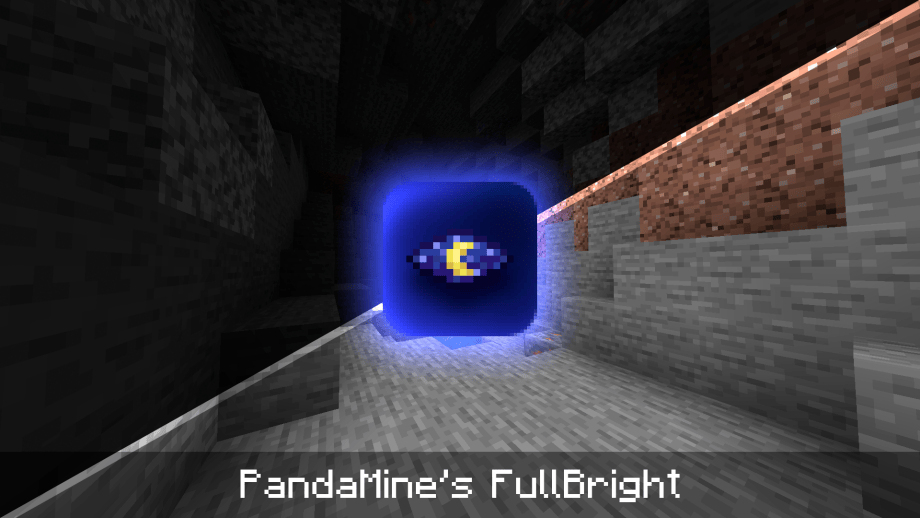 Thumbnail: PandaMine's FullBright (Night Vision) 1.21.90+