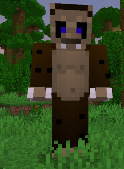 Pixelated Brazilian folklore creature in jungle