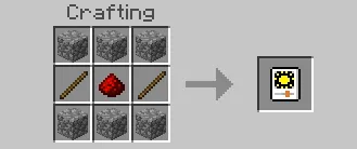 Crafting recipe for a shader resource pack
