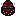 Red and black pixelated creature icon.