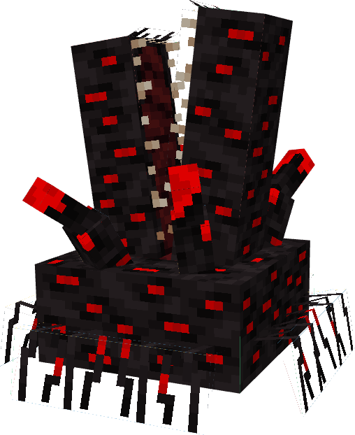Mutated mob with red and black textures.