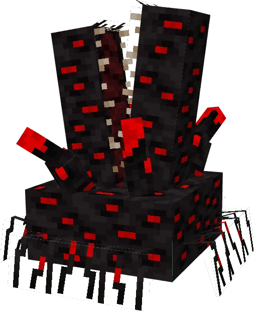 Mutated mob with red and black textures.