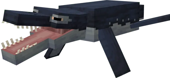 Blocky prehistoric marine reptile with teeth