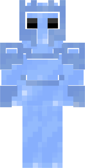 Pixelated ice block character costume