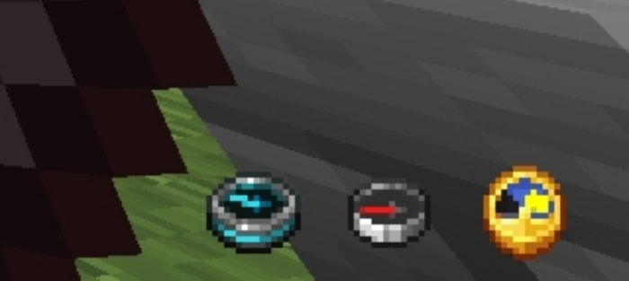 Three redesigned pixel art item icons