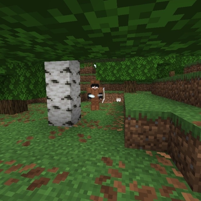 AI archer enemy hiding behind a tree.