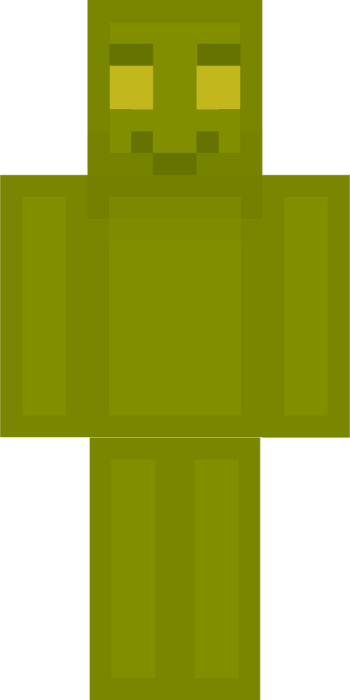 Green gummy candy character skin