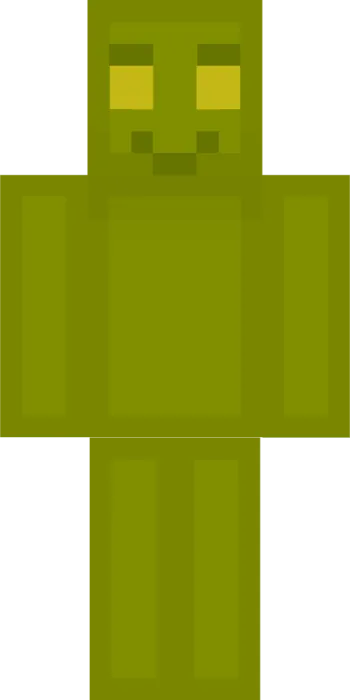 Green gummy candy character skin