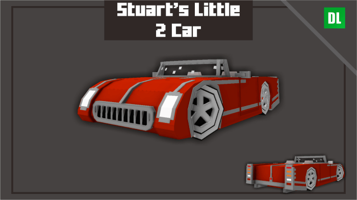 Red lowrider car with white stripes
