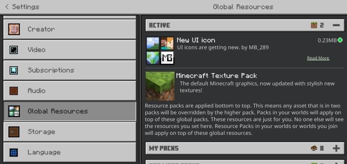 New Bedrock UI Icons Screenshot 7