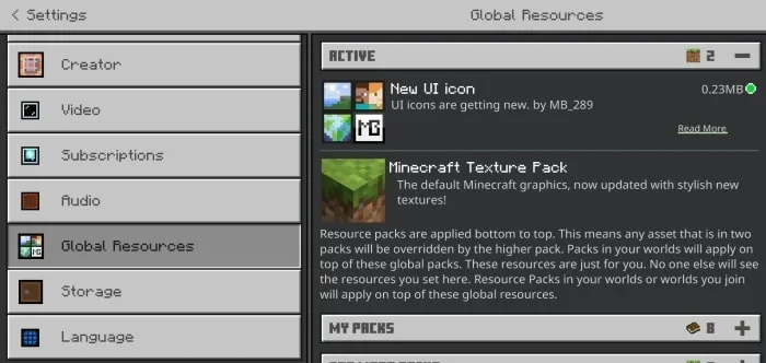New Bedrock UI Icons Screenshot 7