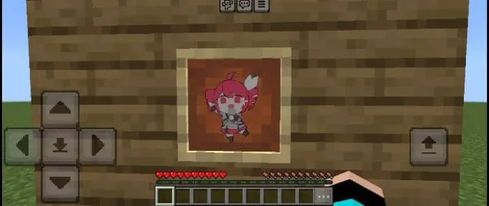 Chibi Kasane Teto totem in item frame