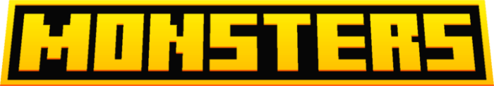 Monsters text in bold yellow font.