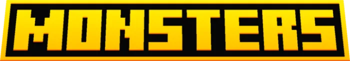 Monsters text in bold yellow font.