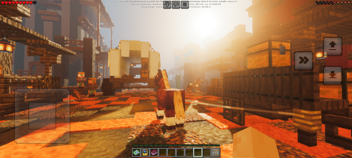 Game scene with enhanced lighting.