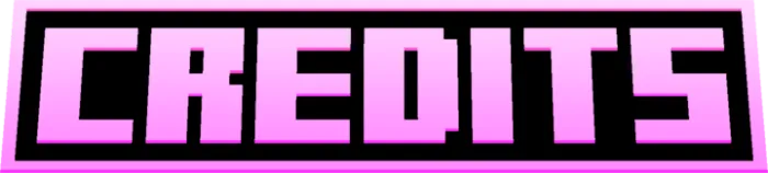 Retro-style Credits text graphic.
