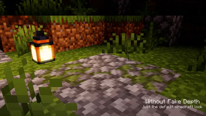 Lantern and cobblestone path with soft lighting