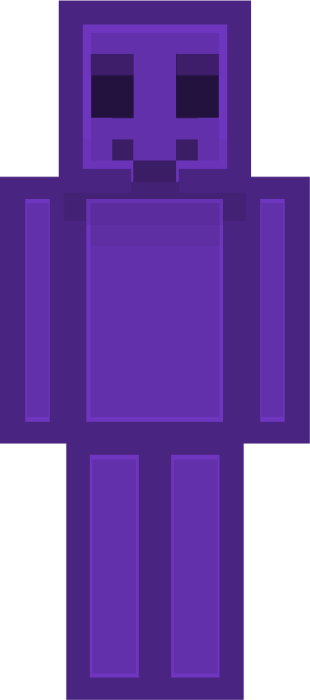 Purple gummy candy character skin