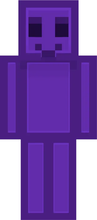 Purple gummy candy character skin
